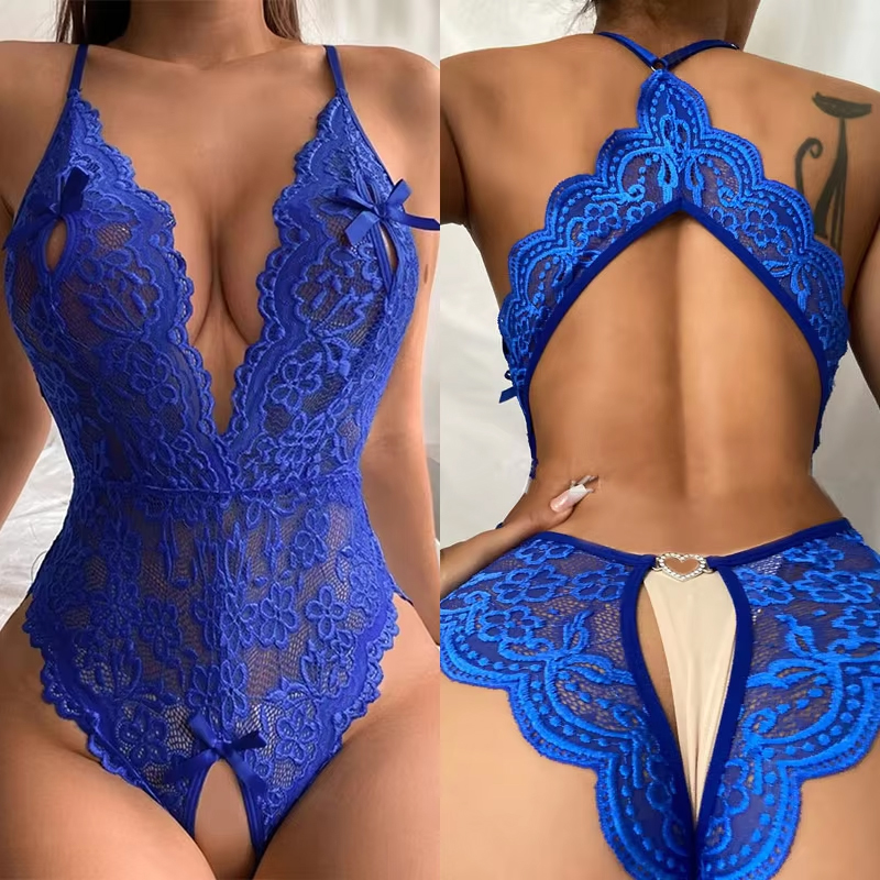Sheer Bra Lace - Lenceria Mujer Sexi One Pieces Open