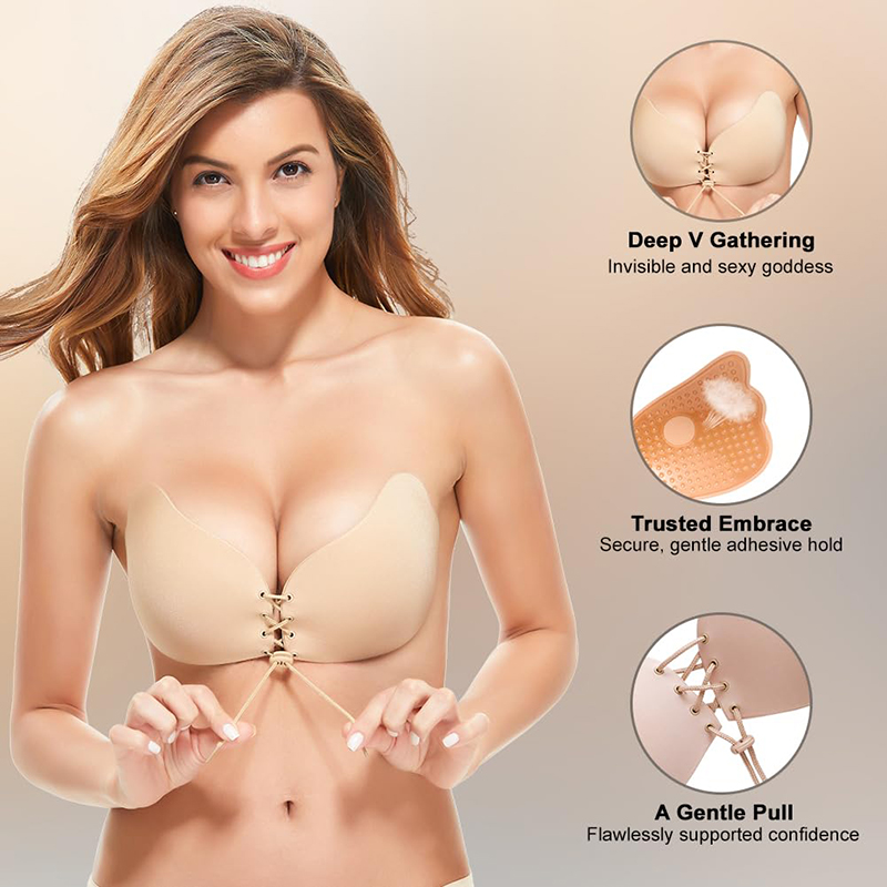Minimizer Bra Women - 1/2 Pairs Women Summer Backless Strapless