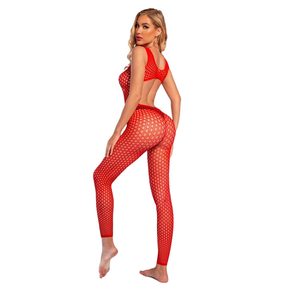 Sheer Mesh Bra - Sexy Backless Crotchless Lingerie For Women