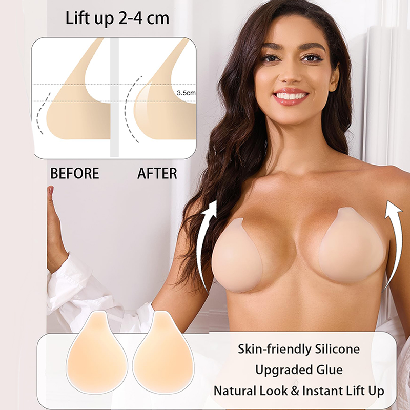 1/2 Pairs Women Sticky Bra Pus - Strapless Bra Adhesive review and price