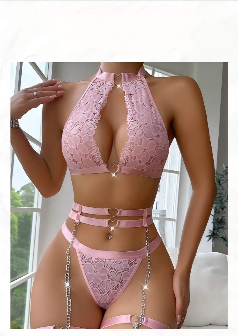 Sexy Lingerie Set Push Up Lace - Underwire Bra Padded review and price