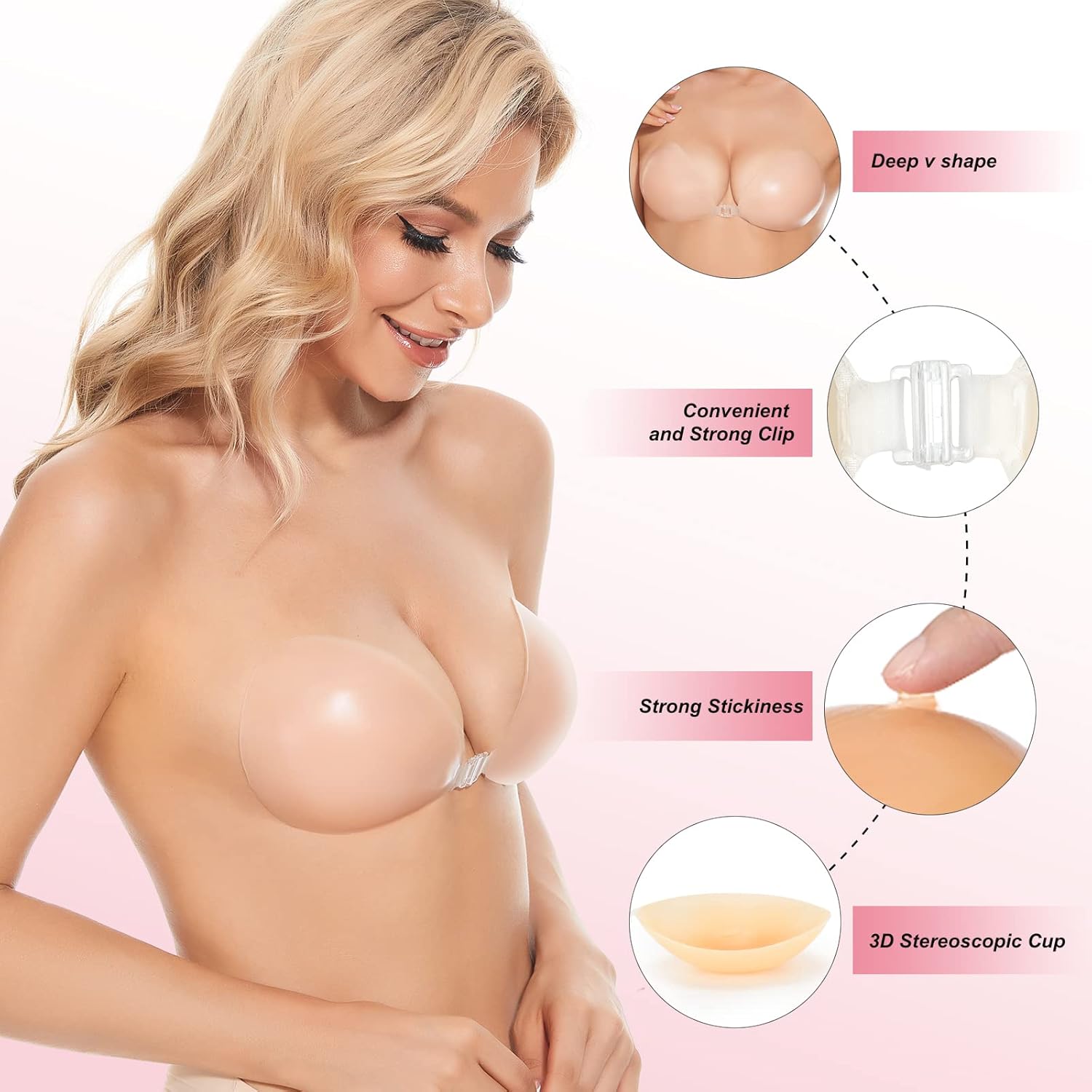 Sticky Bra Push Up Adhesive Br - Push Up Bra Silicone review and price