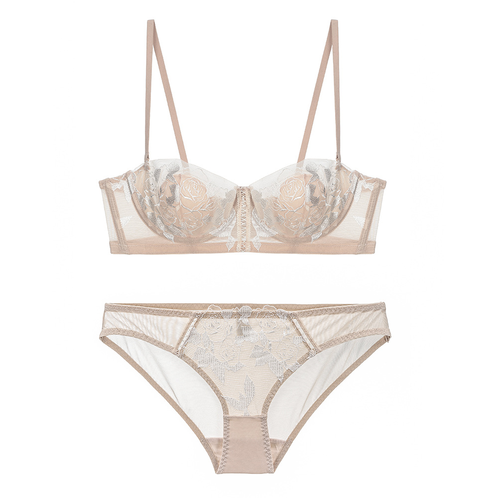 Purcoral Floral Rose Lace Balc - Demi Bra Balconette review and price
