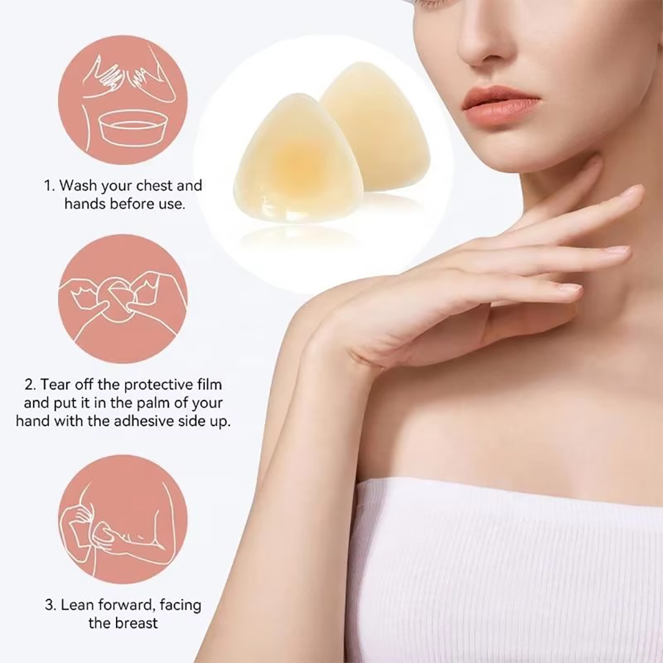 Silicone Triangular Nipple Cov - Backless Bra Sticky review and price