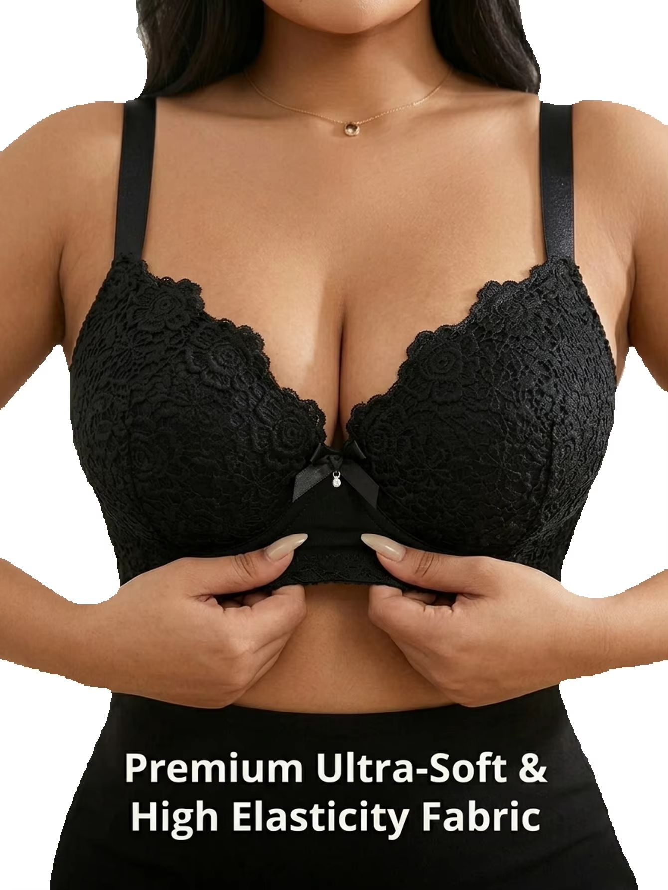 Women Plus Size Floral Push Up - Underwire Bra Padded review and price