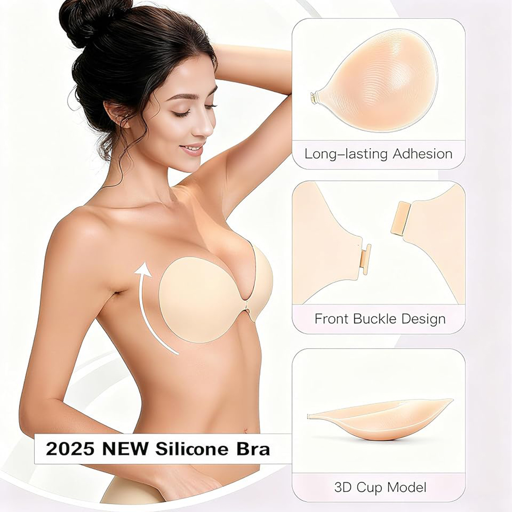 Strapless Push Up Sticky Bra P - Backless Bra Sticky review and price