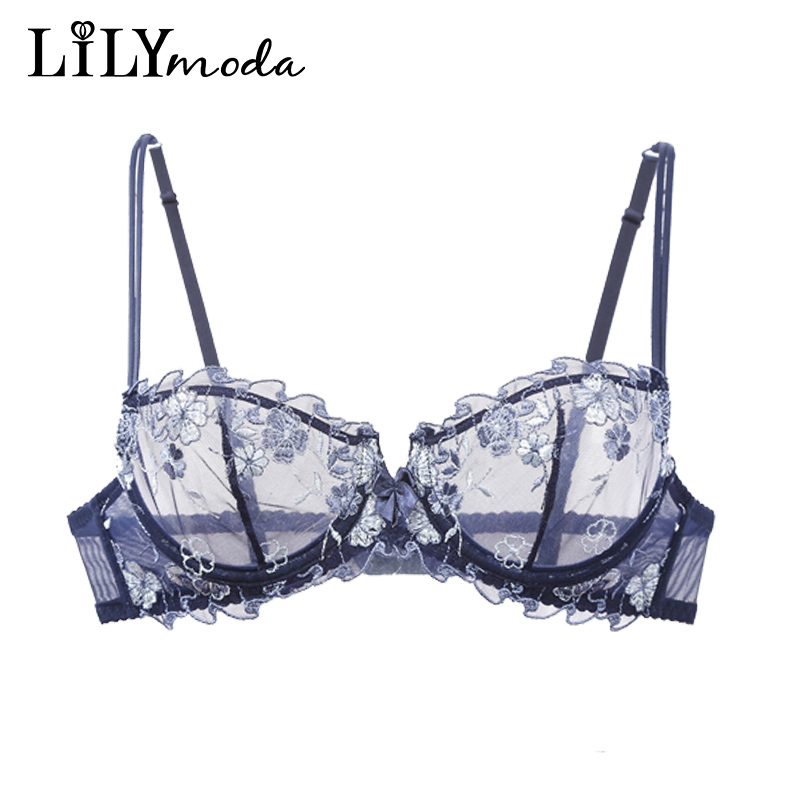 Lilymoda Women Sexy Ultrathin  - Demi Bra Balconette review and price