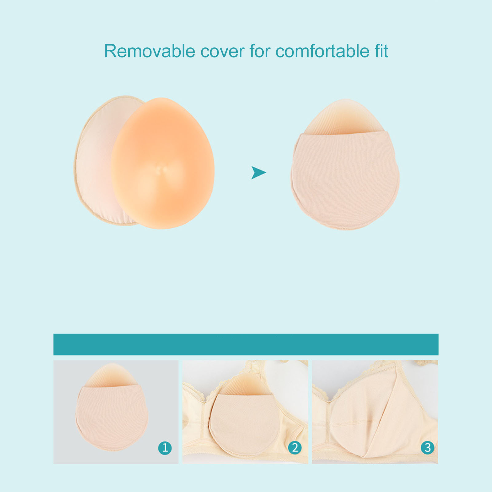 5.3Oz Silicone Bra Insert Drop - Mastectomy Bra Pocket review and price