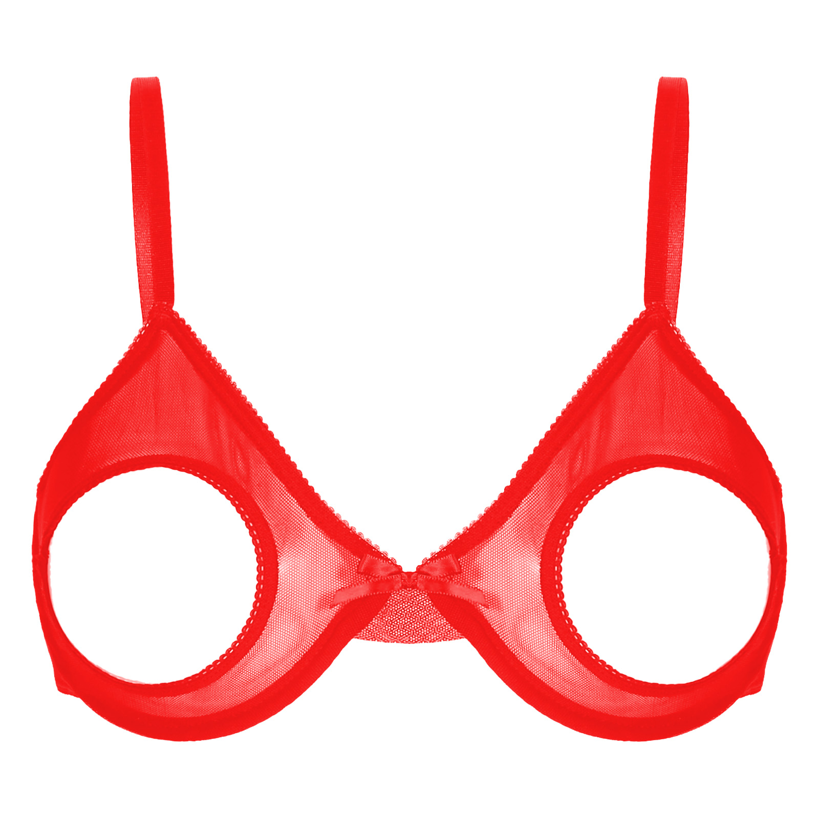 Woman's Lace Underwire Push Up - Demi Bra Balconette review and price